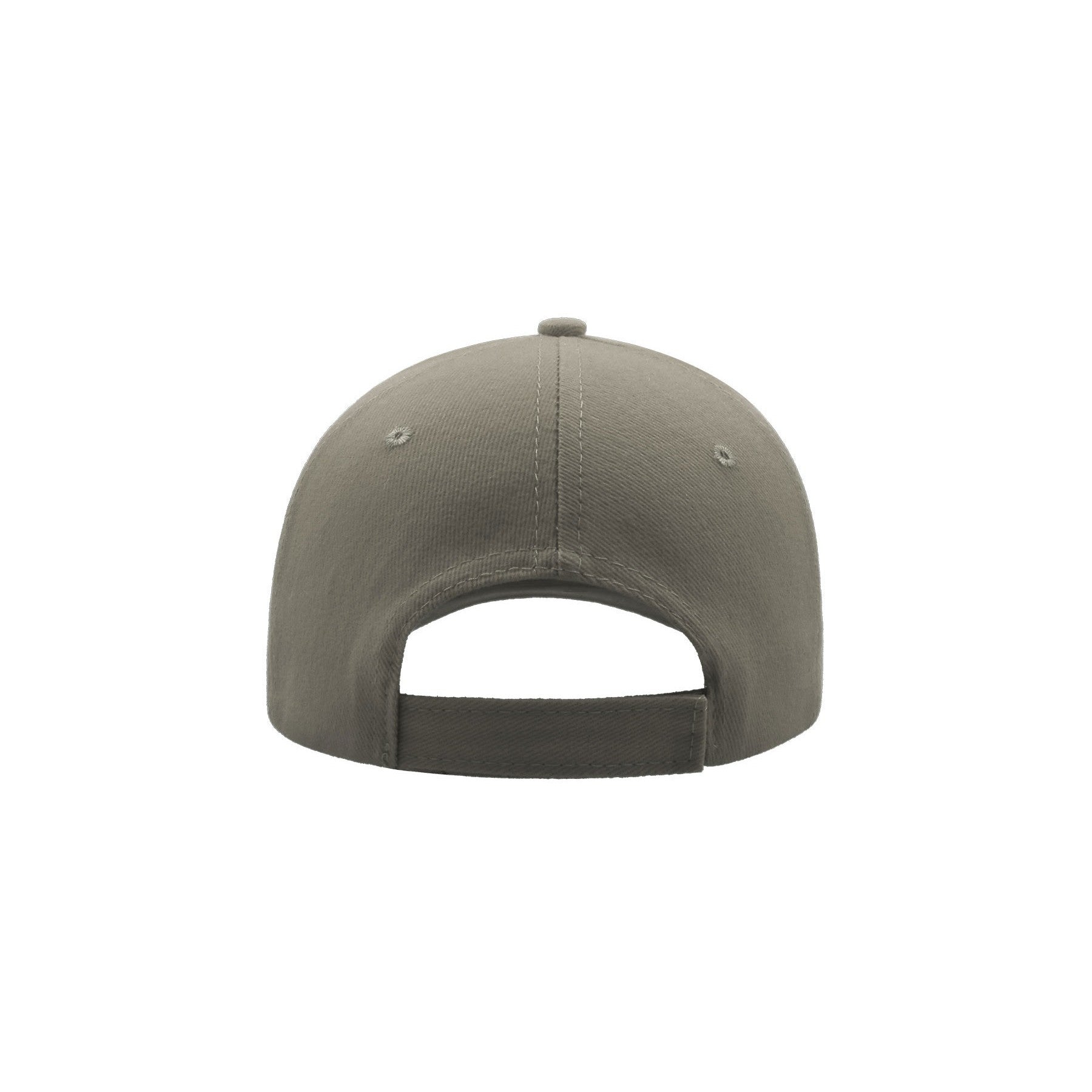 Light Grey - Back - Atlantis Liberty Six Brushed Cotton 6 Panel Cap