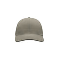 Light Grey - Pack Shot - Atlantis Liberty Six Brushed Cotton 6 Panel Cap