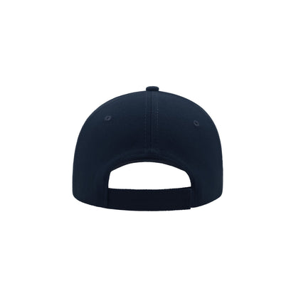Navy - Back - Atlantis Liberty Six Brushed Cotton 6 Panel Cap