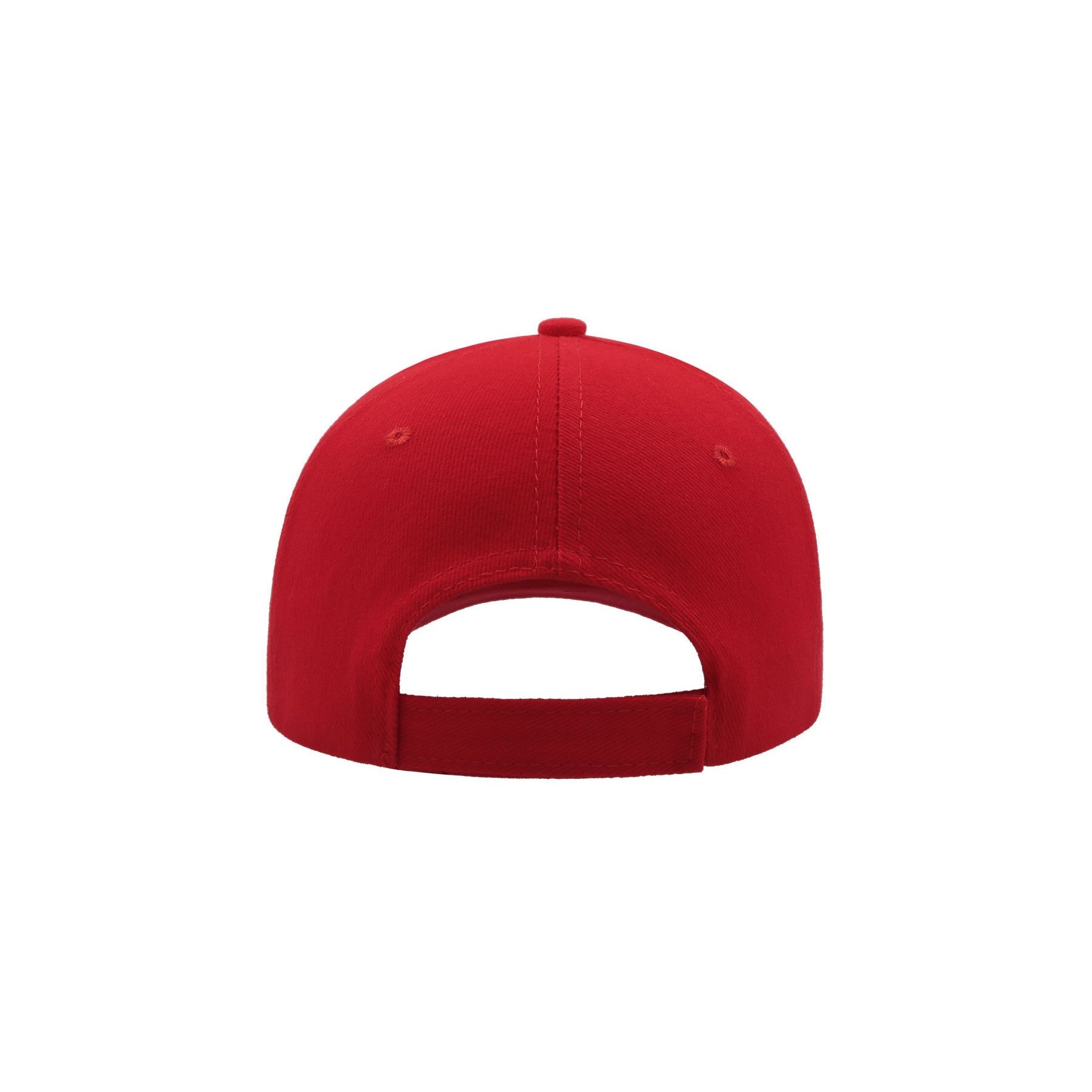 Red - Back - Atlantis Liberty Six Brushed Cotton 6 Panel Cap