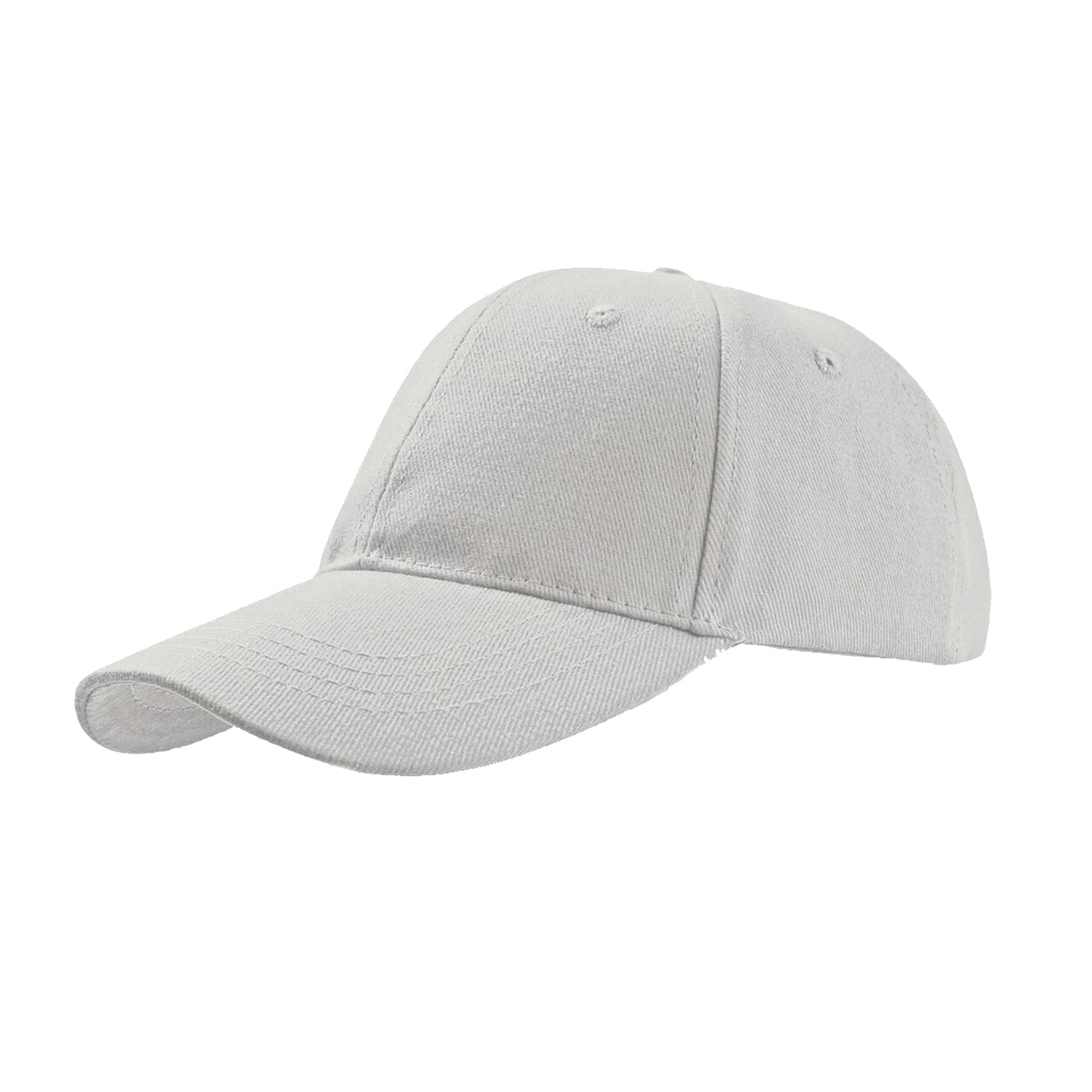 White - Front - Atlantis Liberty Six Brushed Cotton 6 Panel Cap