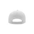 White - Back - Atlantis Liberty Six Brushed Cotton 6 Panel Cap