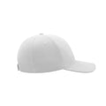 White - Side - Atlantis Liberty Six Brushed Cotton 6 Panel Cap