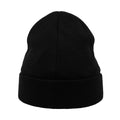 Black - Back - Atlantis Pier Thinsulate Thermal Lined Double Skin Beanie