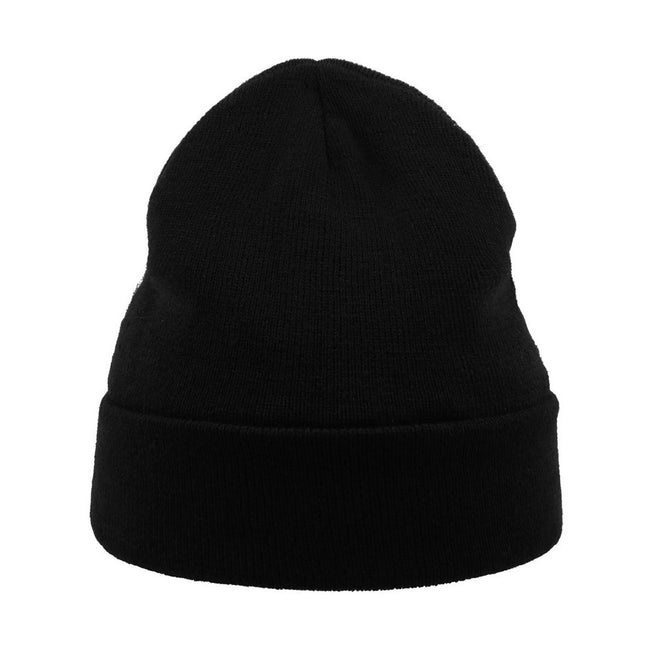 Black - Side - Atlantis Pier Thinsulate Thermal Lined Double Skin Beanie