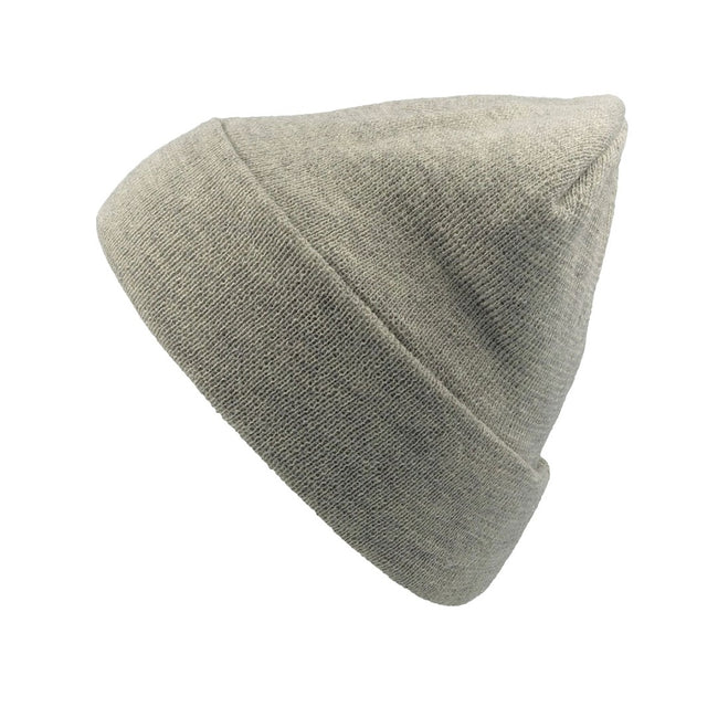 Grey Melange - Front - Atlantis Pier Thinsulate Thermal Lined Double Skin Beanie