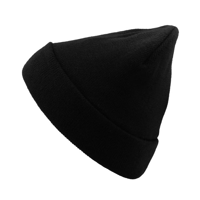 Black - Front - Atlantis Pier Thinsulate Thermal Lined Double Skin Beanie