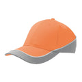 Orange-Grey - Front - Atlantis Racing Teamwear 6 Panel Cap