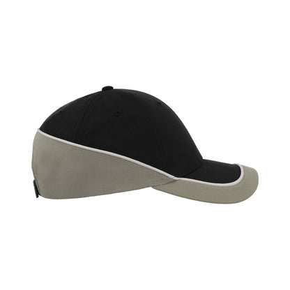 Black-Grey - Side - Atlantis Racing Teamwear 6 Panel Cap