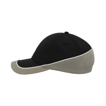 Black-Grey - Lifestyle - Atlantis Racing Teamwear 6 Panel Cap