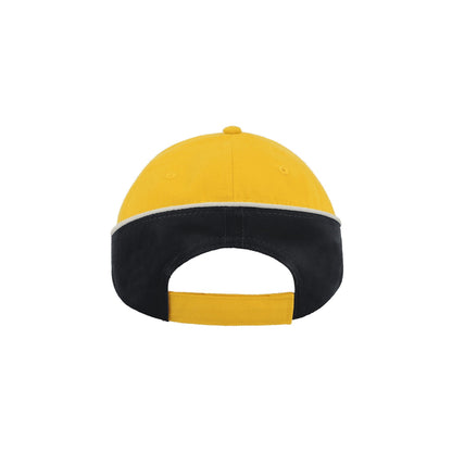Yellow-Navy - Back - Atlantis Racing Teamwear 6 Panel Cap
