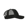 Black-Black - Side - Atlantis Rapper Destroyed 5 Panel Weathered Trucker Cap