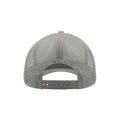 Light Grey - Back - Atlantis Rapper Jersey Mid Visor Trucker Cap