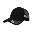 Black - Front - Atlantis Rapper Jersey Mid Visor Trucker Cap