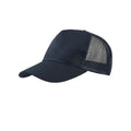 Navy-Navy - Front - Atlantis Rapper Cotton 5 Panel Trucker Cap