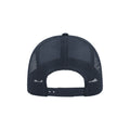 Navy-Navy - Back - Atlantis Rapper Cotton 5 Panel Trucker Cap