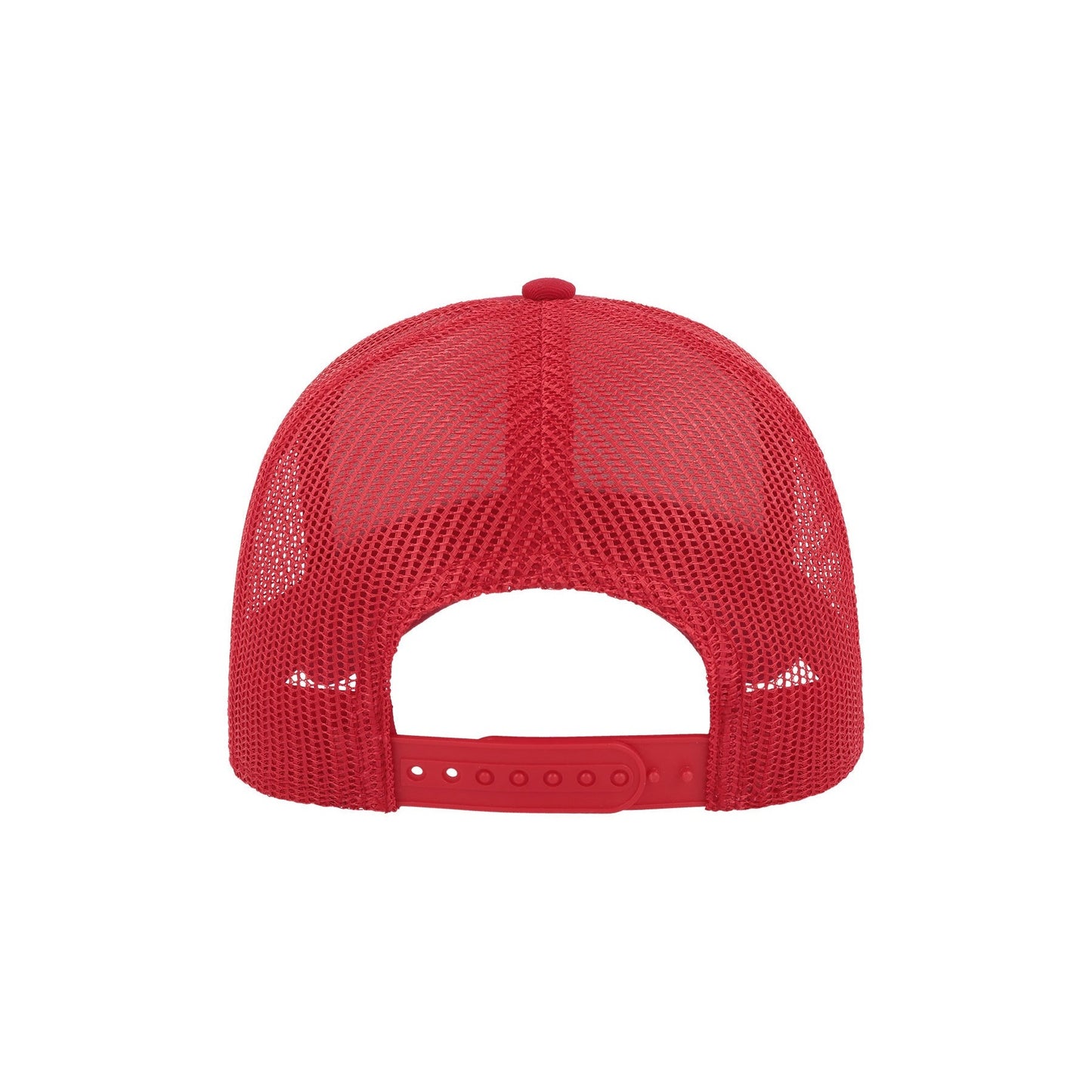 Red-Red - Back - Atlantis Rapper Cotton 5 Panel Trucker Cap