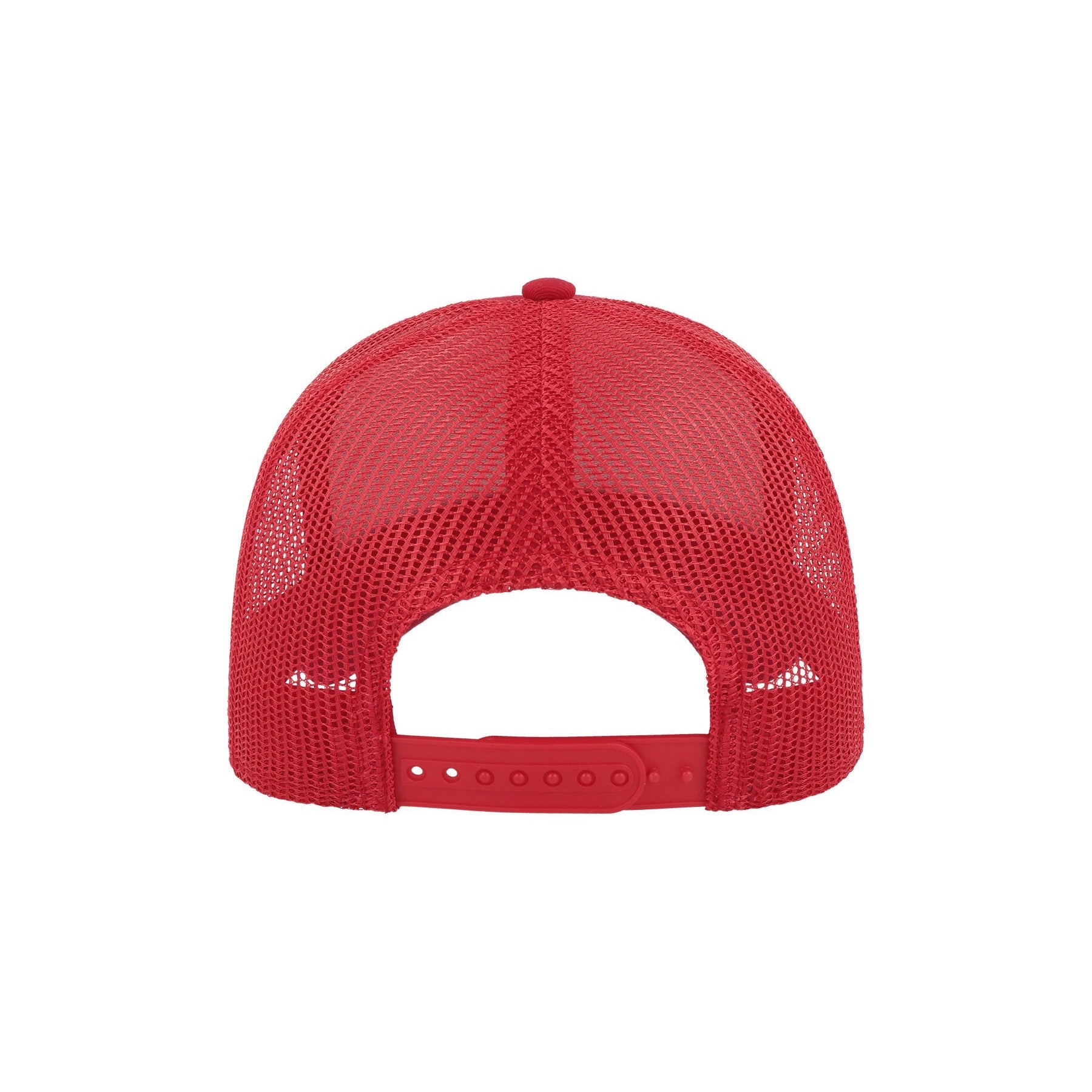 Red-Red - Back - Atlantis Rapper Cotton 5 Panel Trucker Cap