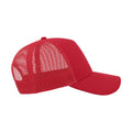 Red-Red - Side - Atlantis Rapper Cotton 5 Panel Trucker Cap