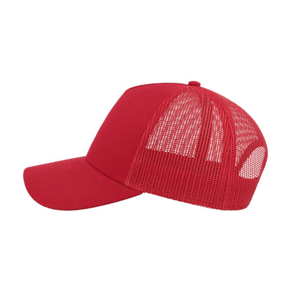 Red-Red - Lifestyle - Atlantis Rapper Cotton 5 Panel Trucker Cap