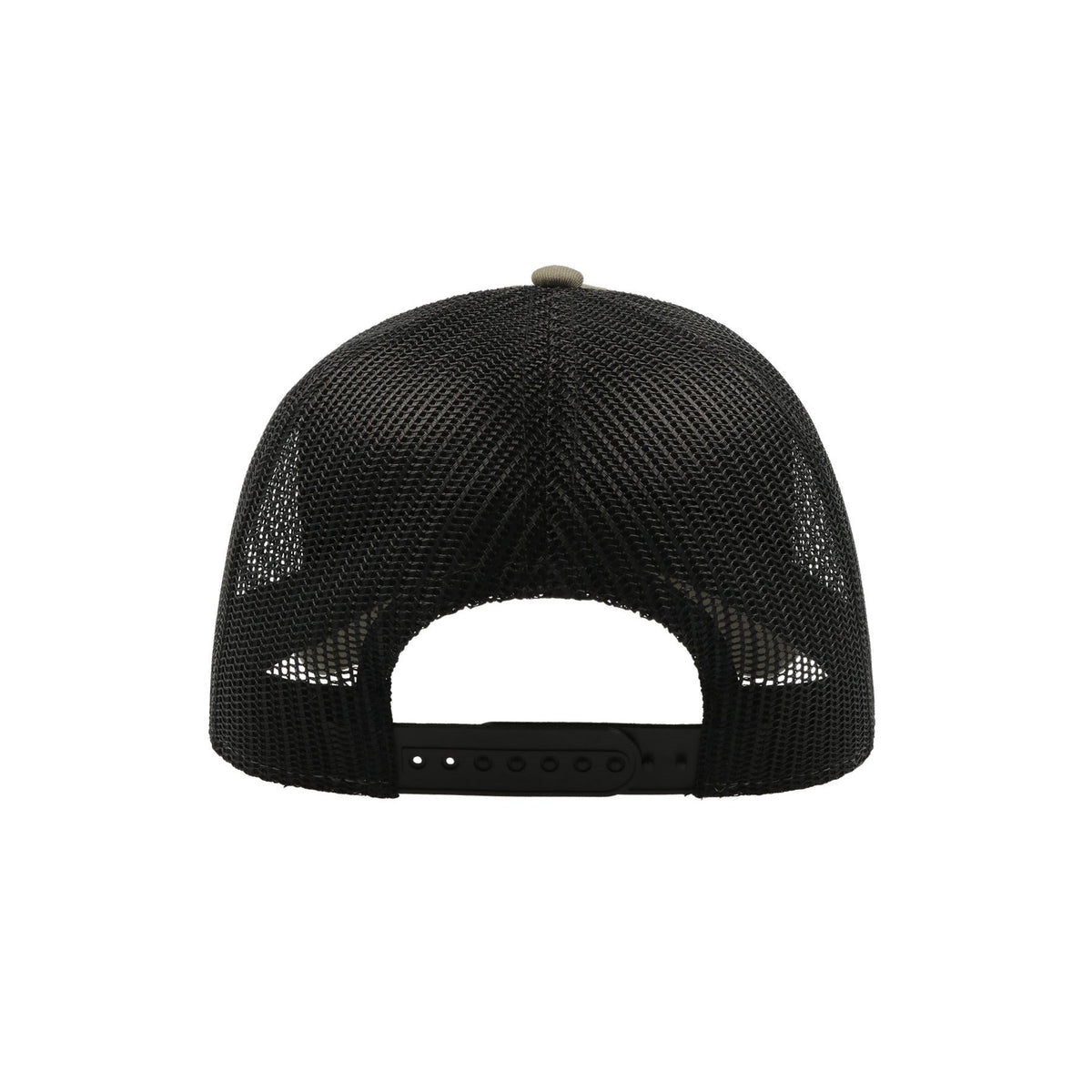 Olive-Black - Back - Atlantis Rapper Cotton 5 Panel Trucker Cap