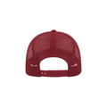 Burgundy-Burgundy - Back - Atlantis Rapper Cotton 5 Panel Trucker Cap