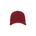 Burgundy-Burgundy - Side - Atlantis Rapper Cotton 5 Panel Trucker Cap