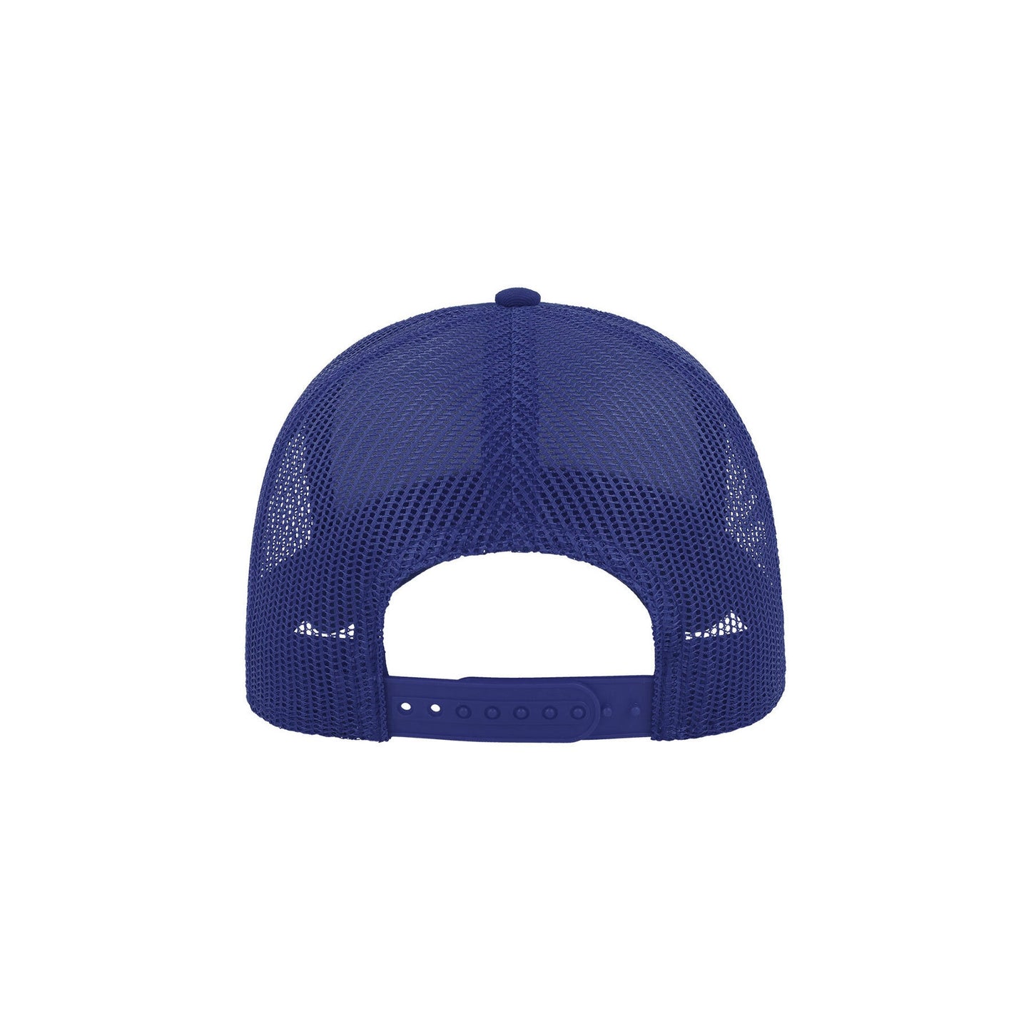 Royal Blue-Royal Blue - Back - Atlantis Rapper Cotton 5 Panel Trucker Cap