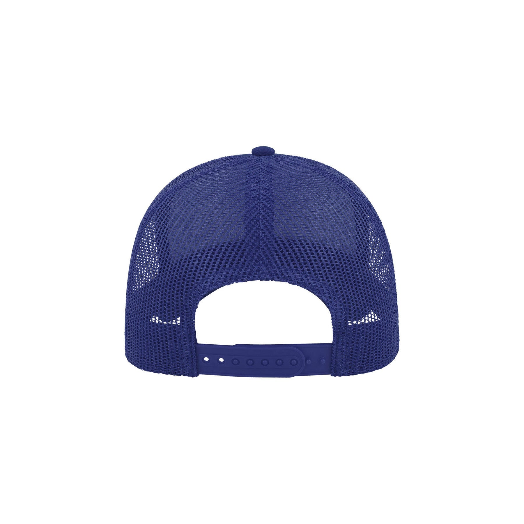 Royal Blue-Royal Blue - Back - Atlantis Rapper Cotton 5 Panel Trucker Cap