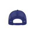 Royal Blue-Royal Blue - Back - Atlantis Rapper Cotton 5 Panel Trucker Cap