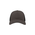 Dark Grey-Black - Side - Atlantis Rapper Cotton 5 Panel Trucker Cap