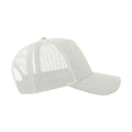 White-White - Side - Atlantis Rapper Cotton 5 Panel Trucker Cap