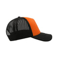 Orange-Black - Back - Atlantis Rapper 5 Panel Trucker Cap