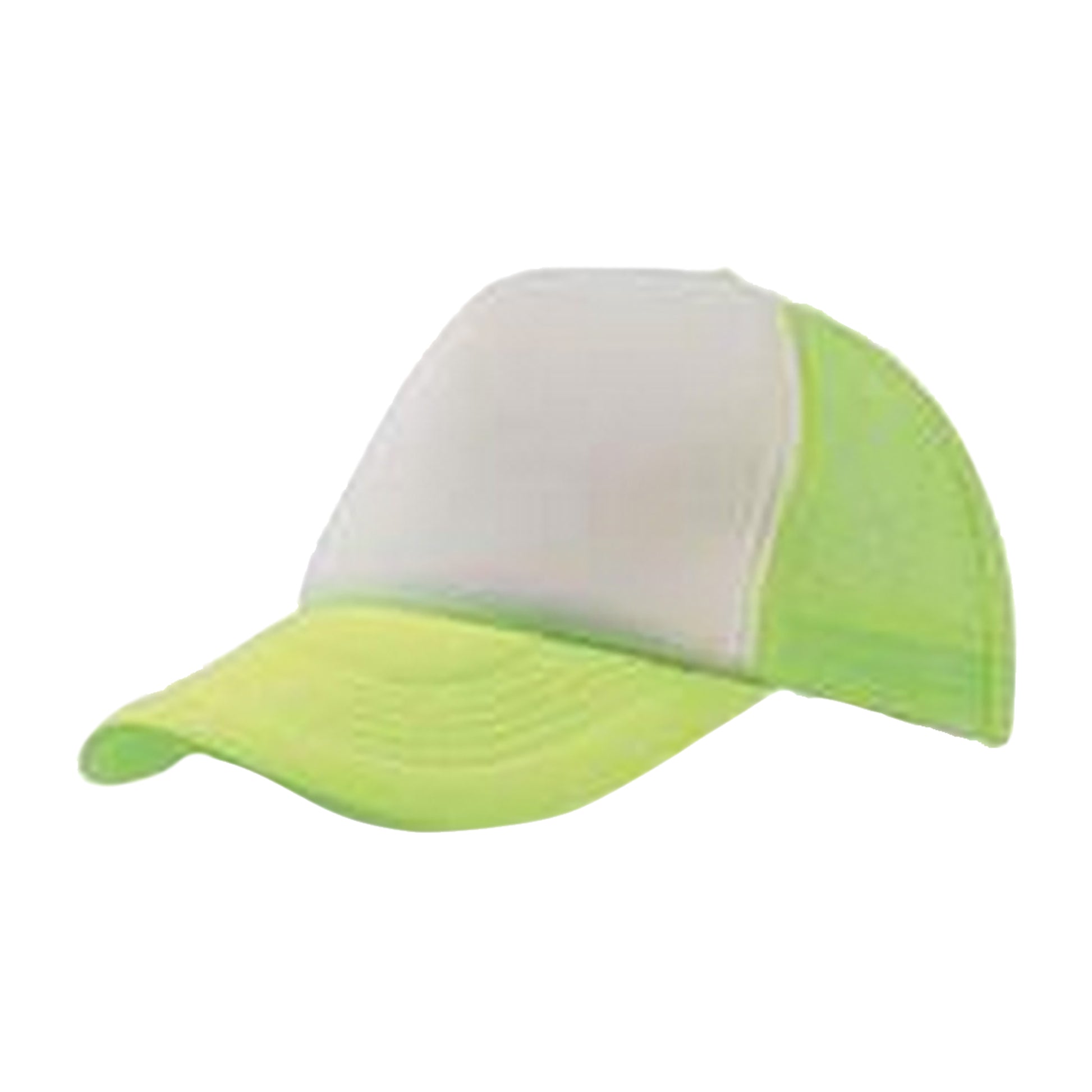 Safety Yellow-White - Front - Atlantis Rapper 5 Panel Trucker Cap