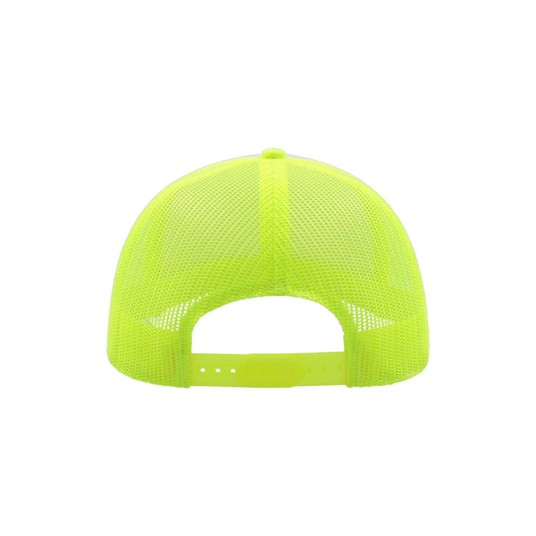 Safety Yellow-White - Back - Atlantis Rapper 5 Panel Trucker Cap