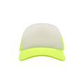 Safety Yellow-White - Pack Shot - Atlantis Rapper 5 Panel Trucker Cap