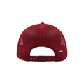 Grey-Red - Back - Atlantis Rapper 5 Panel Trucker Cap