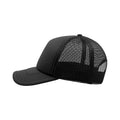 Black-Black - Lifestyle - Atlantis Rapper 5 Panel Trucker Cap