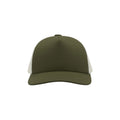 Olive - Pack Shot - Atlantis Record Mid Visor 5 Panel Trucker Cap