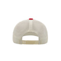 Red - Back - Atlantis Record Mid Visor 5 Panel Trucker Cap