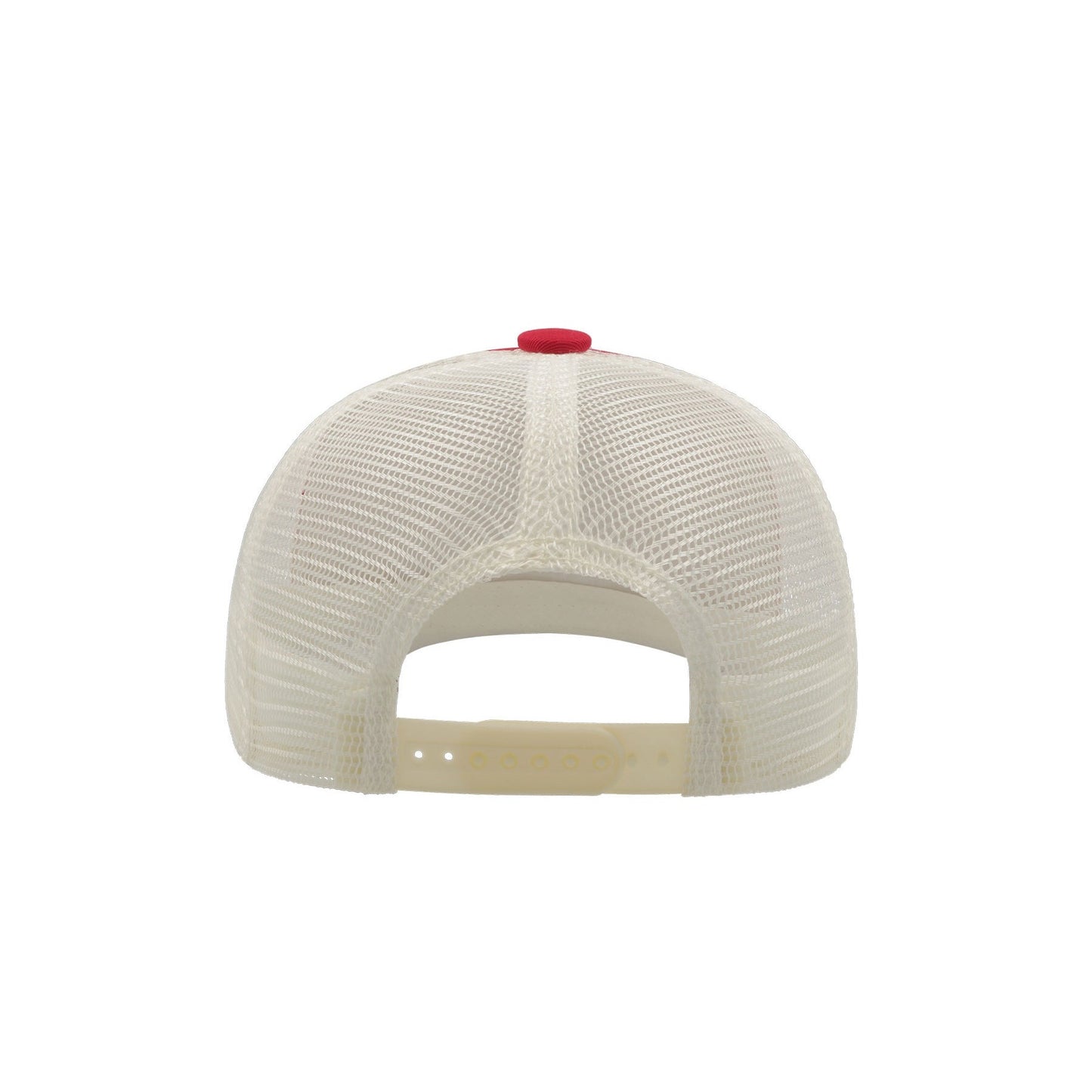 Red - Back - Atlantis Record Mid Visor 5 Panel Trucker Cap