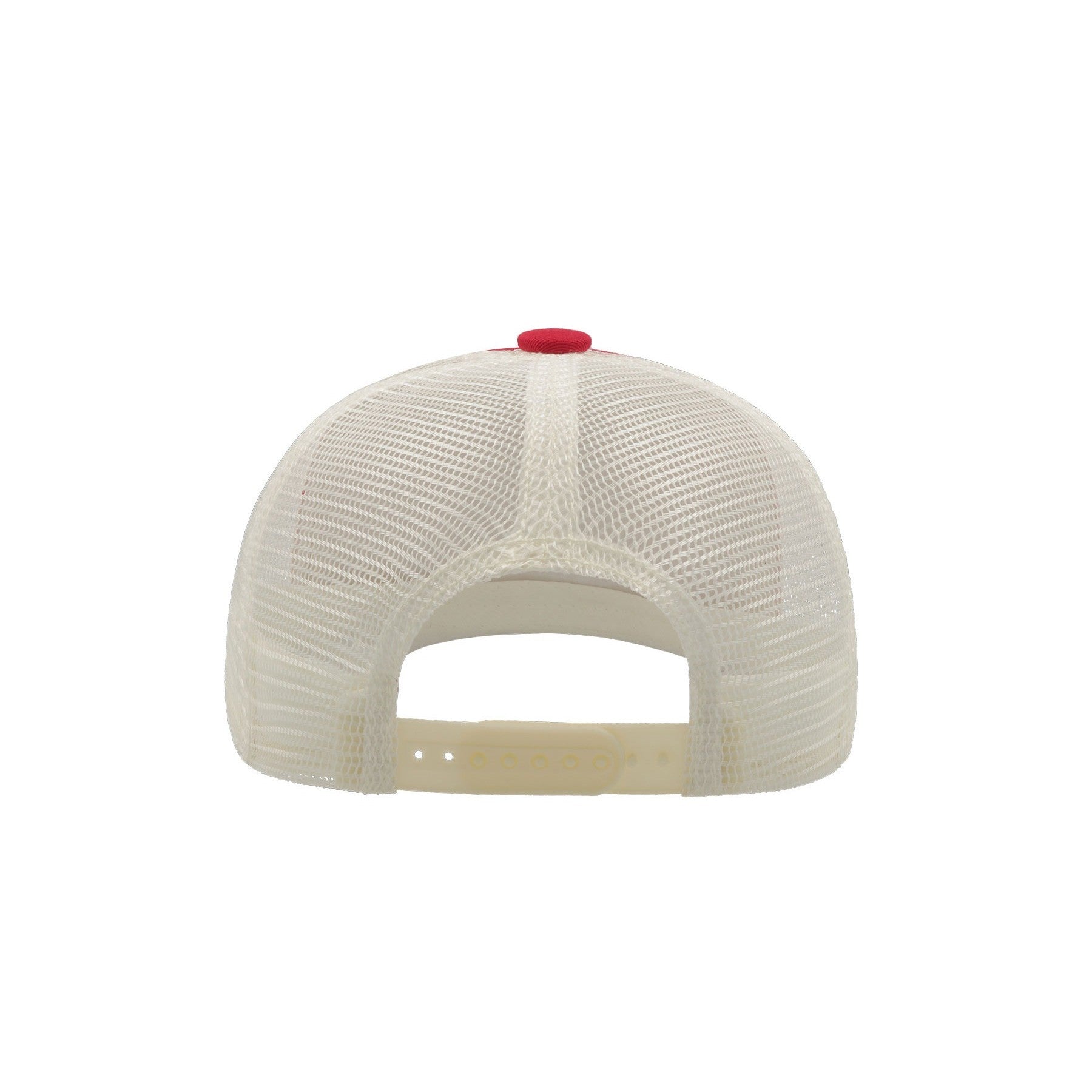 Red - Back - Atlantis Record Mid Visor 5 Panel Trucker Cap