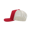 Red - Lifestyle - Atlantis Record Mid Visor 5 Panel Trucker Cap