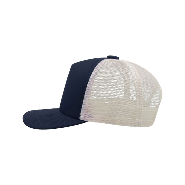 Navy - Lifestyle - Atlantis Record Mid Visor 5 Panel Trucker Cap