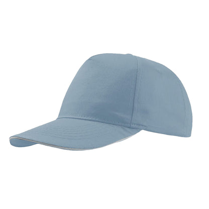 Light Blue - Front - Atlantis Start 5 Sandwich 5 Panel  Cap