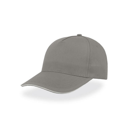 Grey - Pack Shot - Atlantis Start 5 Sandwich 5 Panel  Cap
