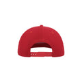 Red - Lifestyle - Atlantis Flat Visor 5 Panel Cap