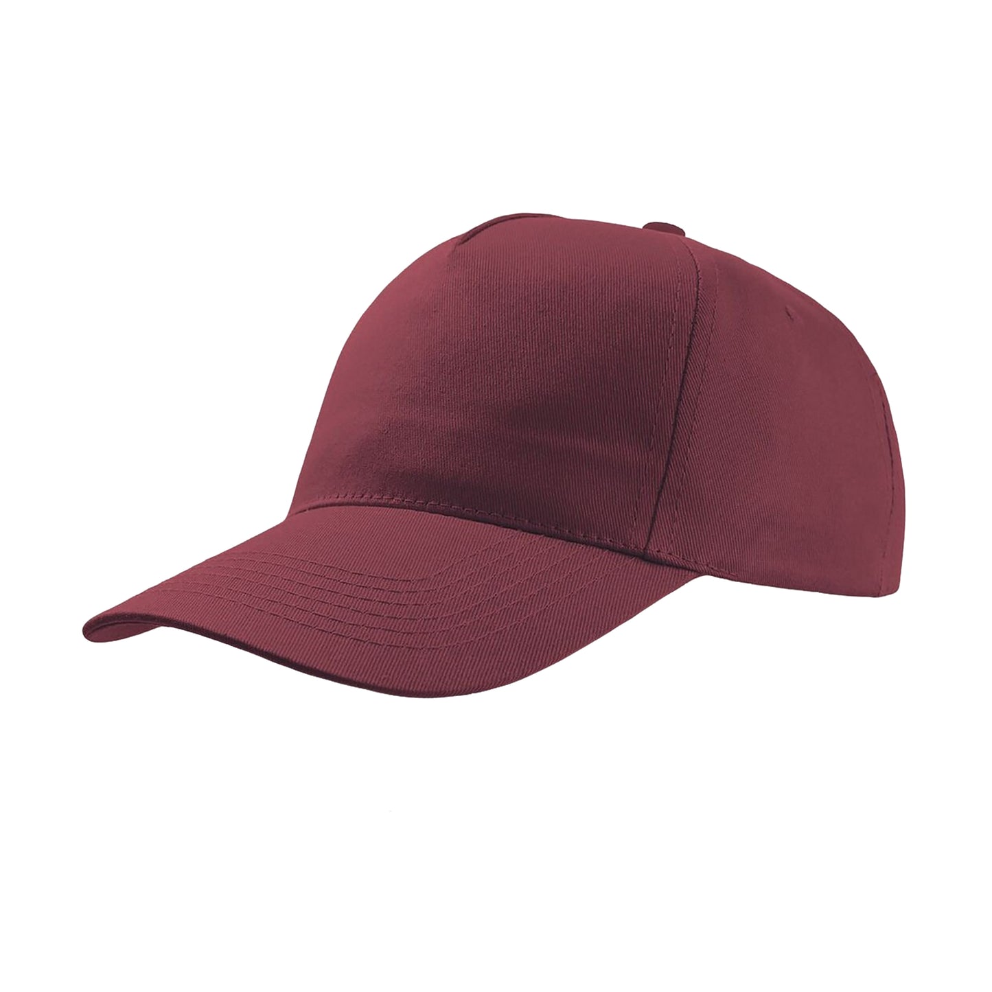 Burgundy - Front - Atlantis Start 5 Panel Cap