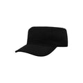 Black - Front - Atlantis Tank Brushed Cotton Military Cap