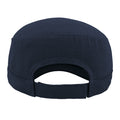 Navy - Back - Atlantis Tank Brushed Cotton Military Cap